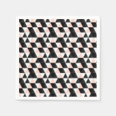 Geometrisch patroon met handgetekende driehoek servet (Voorkant)