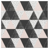 Geometrisch patroon met handgetekende driehoek stof (Close Up)