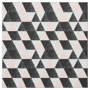 Geometrisch patroon met handgetekende driehoek stof