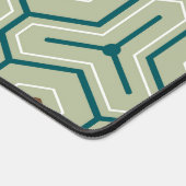 Geometrisch patroon met in elkaar grijpende zeshoe bureaumat (Hoek)