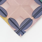 Geometrisch patroon met levendige kleuren fleece deken (Hoek)