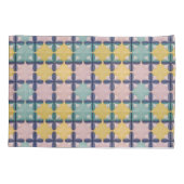 Geometrisch patroon met levendige kleuren kussensloop (Achterkant)