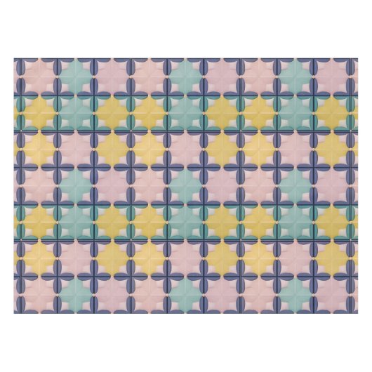 Geometrisch patroon met levendige kleuren tafelkleed (Voorkant (Horizontaal))