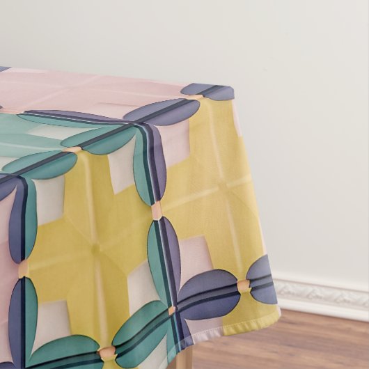 Geometrisch patroon met levendige kleuren tafelkleed (Voorbeeld)