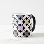 Geometrisch patroon met meerdere kleuren magische mok (Voorkant rechts)