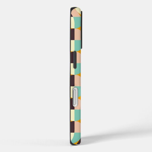 Geometrisch patroon met overlappende halve cirkels Case-Mate iPhone case (Achterkant / Rechts)