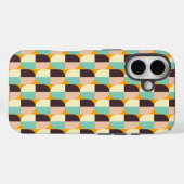 Geometrisch patroon met overlappende halve cirkels Case-Mate iPhone case (Achterkant (horizontaal))