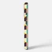 Geometrisch patroon met overlappende halve cirkels Case-Mate iPhone case (Achterkant / Links)