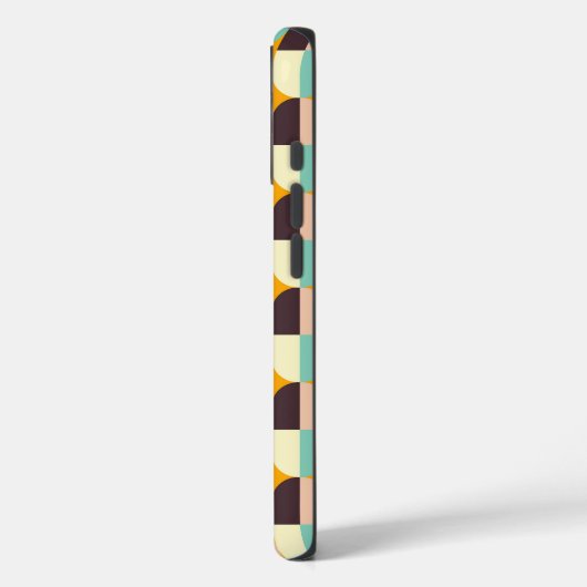 Geometrisch patroon met overlappende halve cirkels Case-Mate iPhone case (Achterkant / Links)