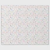 Geometrisch patroon met veelkleurige stippen cadeaupapier (Vlak)