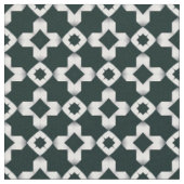 Geometrisch patroon met witte kruizen stof (Close Up)