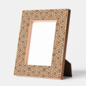 Geometrisch patroon met witte retro gegraveerde lijstjes (Links)