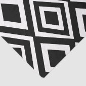 Geometrisch patroon met zwarte en witte diamant tissuepapier (Detail)