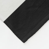 Geometrisch patroon met zwarte en witte strepen fleece deken (Hoek)