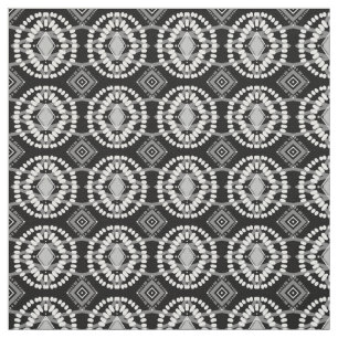 Geometrisch patroon met zwarte en witte stroom stof
