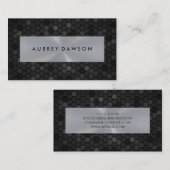 Geometrisch patroon | Metalen banner Visitekaartje (Voorkant / Achterkant)