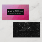 Geometrisch patroon | Metallic Shimmer Visitekaartje (Voorkant / Achterkant)