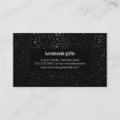 Geometrisch patroon | Metallic Shimmer Visitekaartje (Achterkant)