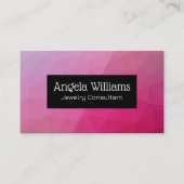 Geometrisch patroon | Metallic Shimmer Visitekaartje (Voorkant)