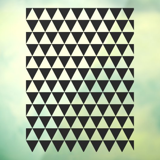 Geometrisch patroon | Modern stijlvol zwart Raamsticker (Vel 3)