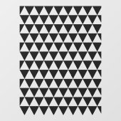 Geometrisch patroon | Modern stijlvol zwart Raamsticker (Vel)