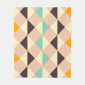 Geometrisch patroon overlappende diamanten en drie fleece deken (Voorkant)