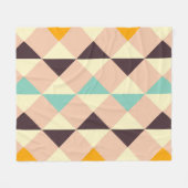 Geometrisch patroon overlappende diamanten en drie fleece deken (Voorkant (Horizontaal))
