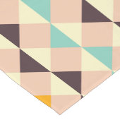 Geometrisch patroon overlappende diamanten en drie korte tafelloper (Hoek)