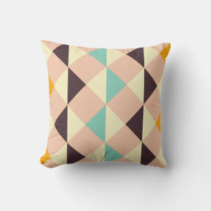 Geometrisch patroon overlappende diamanten en drie kussen