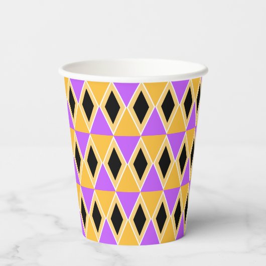 Geometrisch patroon papieren bekers (Achterkant)