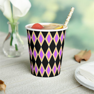 Geometrisch patroon papieren bekers