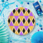 Geometrisch patroon papieren bordje (Feest)