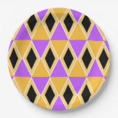 Geometrisch patroon papieren bordje (Voorkant)