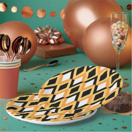 Geometrisch patroon papieren bordje