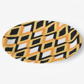 Geometrisch patroon papieren bordje (Gekanteld)