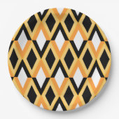 Geometrisch patroon papieren bordje (Voorkant)