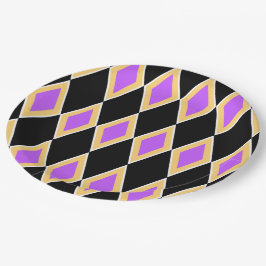 Geometrisch patroon papieren bordje