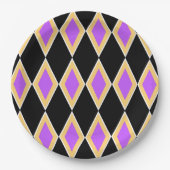 Geometrisch patroon papieren bordje (Voorkant)