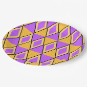 Geometrisch patroon papieren bordje (Gekanteld)