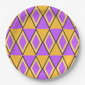 Geometrisch patroon papieren bordje (Voorkant)