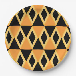 Geometrisch patroon papieren bordje