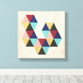Geometrisch patroon Play III Canvas Afdruk (Insitu (Houten vloer))