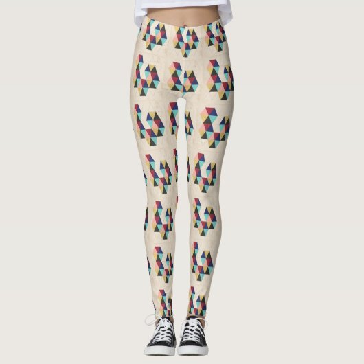 Geometrisch patroon Play III Leggings (Voorkant)