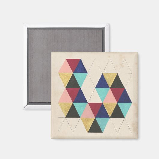 Geometrisch patroon Play III Magneet (Voorkant / Achterkant)