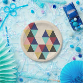 Geometrisch patroon Play III Papieren Bordje (Feest)