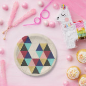 Geometrisch patroon Play III Papieren Bordje (Feest)