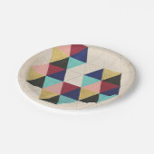 Geometrisch patroon Play III Papieren Bordje (Gekanteld)