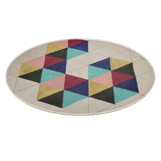 Geometrisch patroon Play III Snijplank (Hoek)