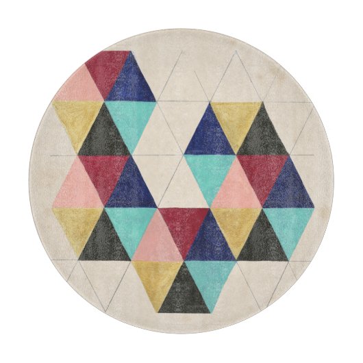 Geometrisch patroon Play III Snijplank (Voorkant)