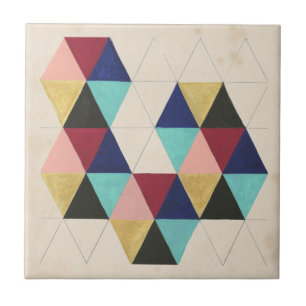 Geometrisch patroon Play III Tegeltje